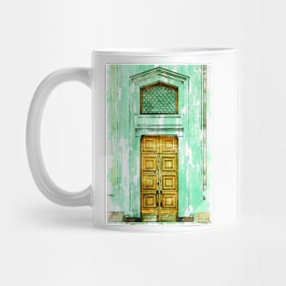 Awesome Vintage Door Alamaty Kazakhstan. Mug